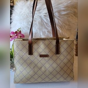 EUC Dooney & Bourke vintage light yellow double strap